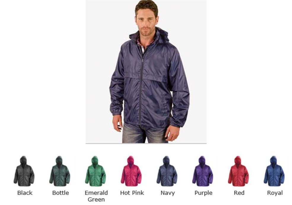 Result RS204 Core Adult Windcheater  Result RS204 Core Adult Windcheater